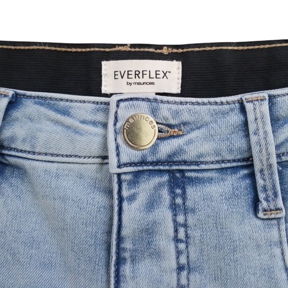 Maurices Everflex Light Wash High Rise Slim Boot Jeans Size 14‎ NWOT - Picture 3 of 10